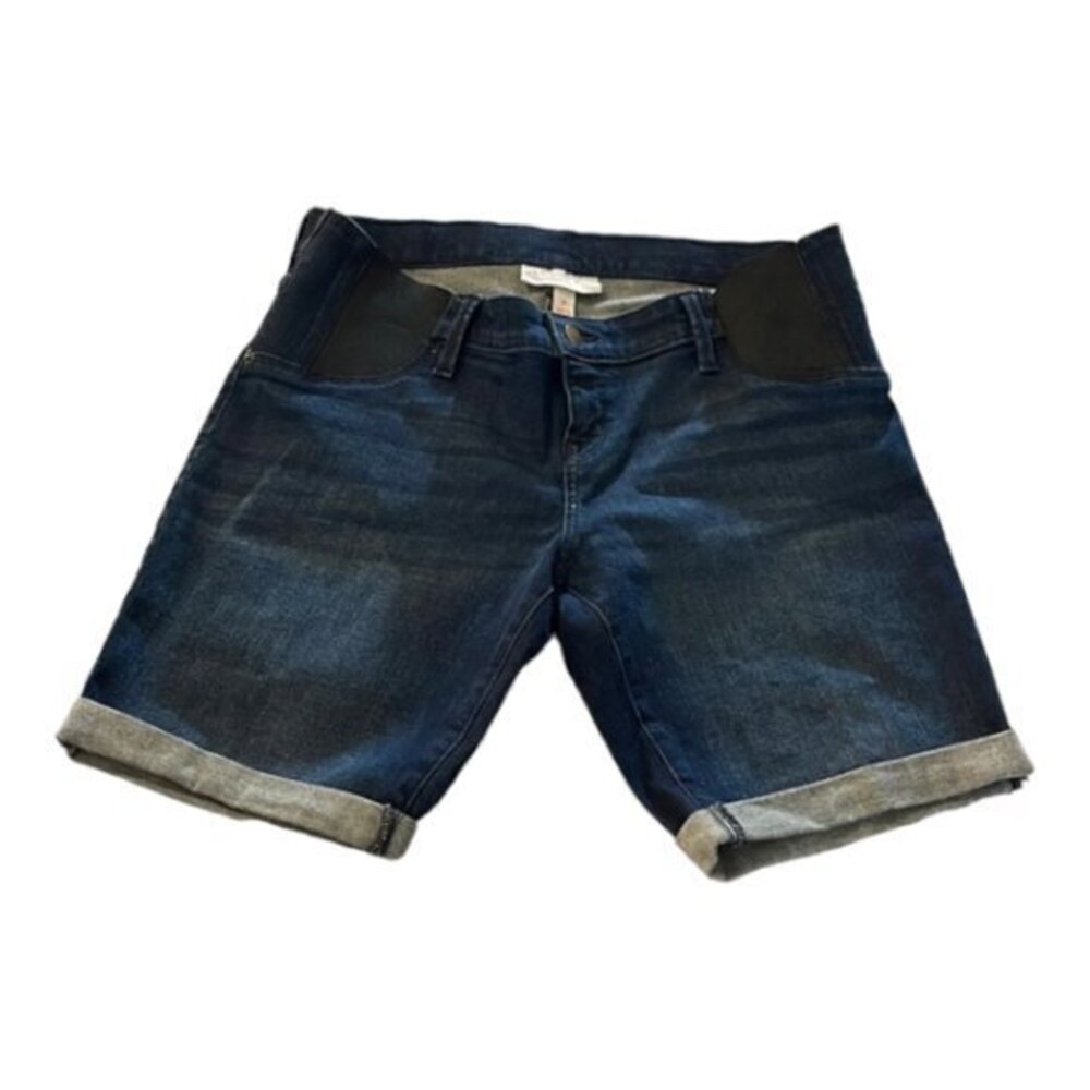 Isabel Maternity Denim Blue Bermuda Shorts Size 10 EUC #6505